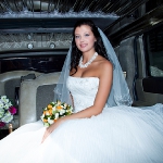 фотосессия невесты в лимузине